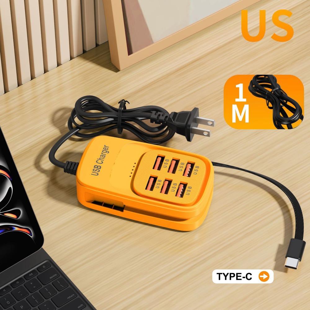 

6 USB a USB Power Charger 3 USB 3PD USB Charger Socket Multipurpose USB Phone Charger Adaptor Yellow 6USB US