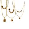 Tiger-eye Stone Necklace - Vintage Beaded Sweater Chain - Women's Small-scale Luxury High-end Style Pearl Neck Chain