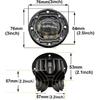 2pcs 3 Inch Flush Mount LED Cubes Pod Lights Off Road Driving Lights Spot Bars Fog Lamps Square Lens 8D LED Work Light For Truck Car SUV ATV UTV Boat
