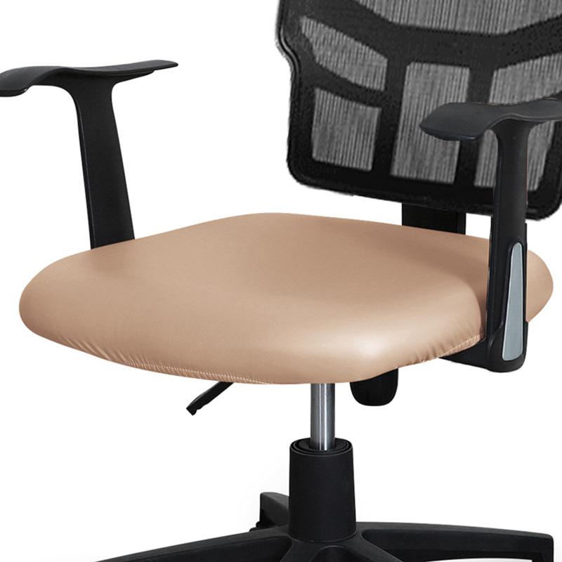 PU Leather Chair Seat Cover Elastic Computer Chair Seat Cover Waterproof Office Chair Seat Cover Chair Slipcover
