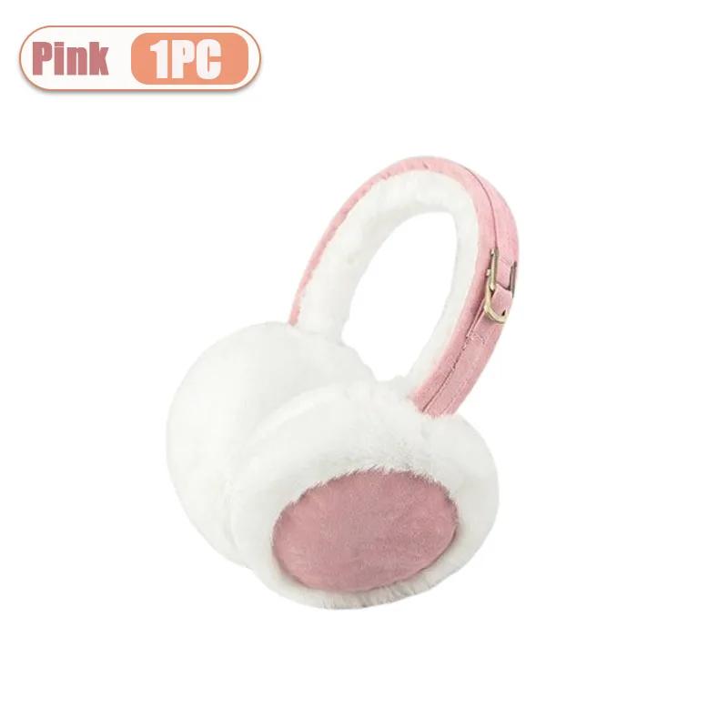 1-3PCS Women’s Winter Ear Warmers Plush Foldable Earmuffs Cozy Soft Ear Cover for Cold Weather Outdoor and Casual Wear