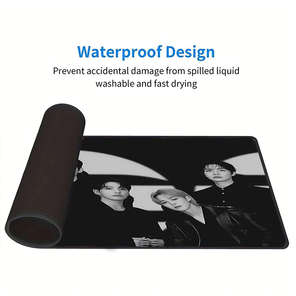 Urban Night Vibes Large Gaming Mouse Pad Nonslip Rubber Base Waterproof Desk Mat For Office Pc Laptop