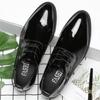 Fashion Social Shoe Male Official Black Men's Formal Shoes Casual Business Office Gentleman Luxury Designer New Leather 2024 Trend Party