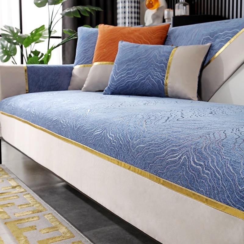 

Подушка для дивана из шенилла Four Seasons Universal Light Luxury Modern Non-Slip Cover Fabric Leather Sofa Cover 70*70cm