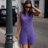 European & American Women's Sleeveless Knitted Cardigan Dress - Autumn 2025