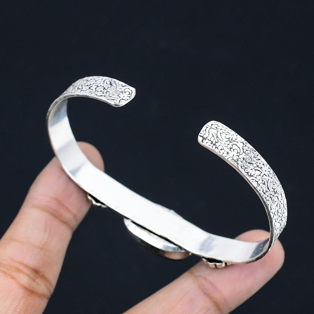 Womens Day Deal Natural Russian Charoite New Bangle Bracelet 925 Sterling Silver