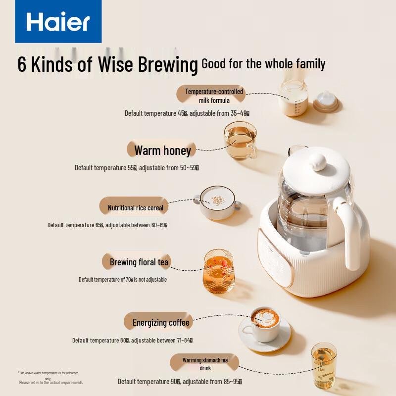 HAIER Chytrá rychlovarná konvice na kojeneckou výživu