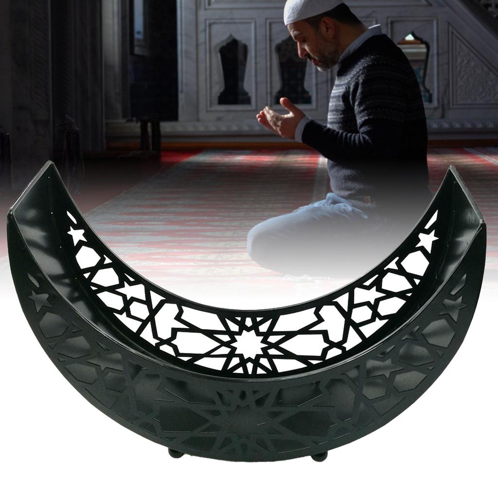 Moon Star Dinner Plate Tray Hollow Pattern Rounded Edges Rust Prevention Moon Star Serving Tray for