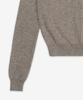 SAINT LAURENT Cashmere Openwork Round Neck Knit - Taupe / 808069Yall22353