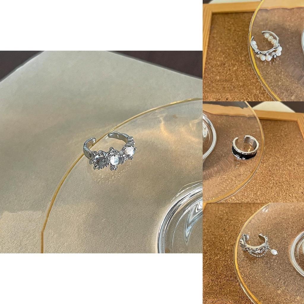 Trendy Geometric Pearl Ring For Women Stylish Adjustable Vintage Design For 2023