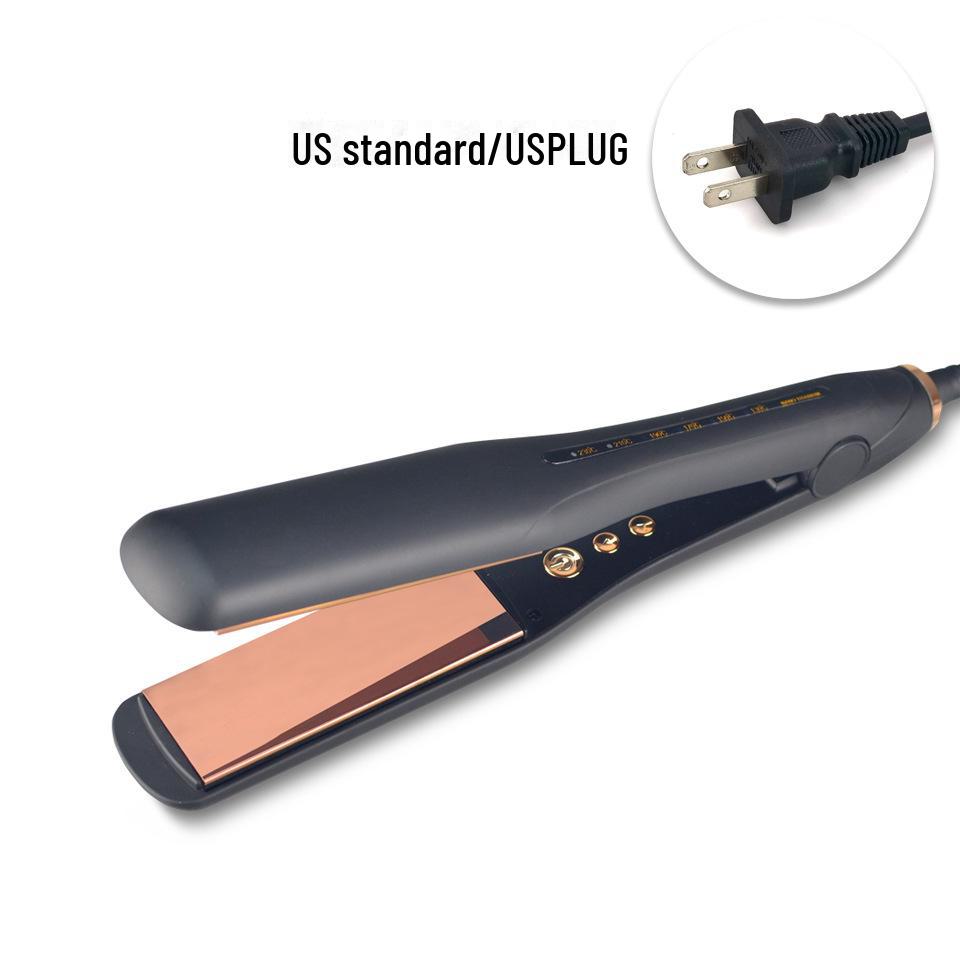 Dual-Purpose Temperature-Adjustable Hair Straightener for Men: Ion Perm & Styling Tool