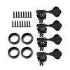 2L2R/4L/4R/1L3R/3L1R Open Gear Bass 4 String Tuners Tuning Pegs Keys Machine Heads For Bass Guitar Chrome Gold Black