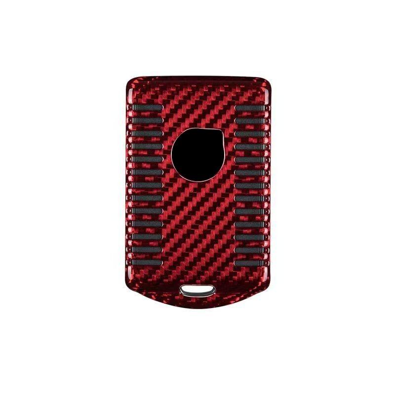 Carbon Fiber Car Key Case Shell Fob Cover  Styling Accessories Fit For Volvo S60 S90 V60 V90 Xc60 Xc90