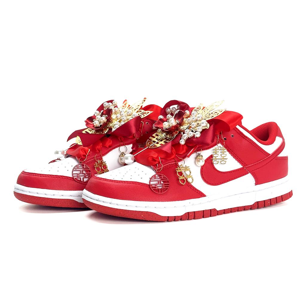 Nike Dunk Auspicious Dragon And Phoenix Low top Skateboard Shoes Unisex Red DD1873-116(Team1121-)