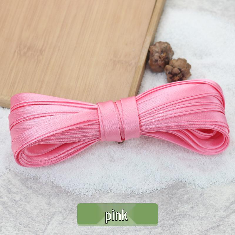 Hengmeihe 0.85cm Satin Cheongsam Hemming Strip: Solid Color, Imitation Silk, Non-Iron Accessories for Women