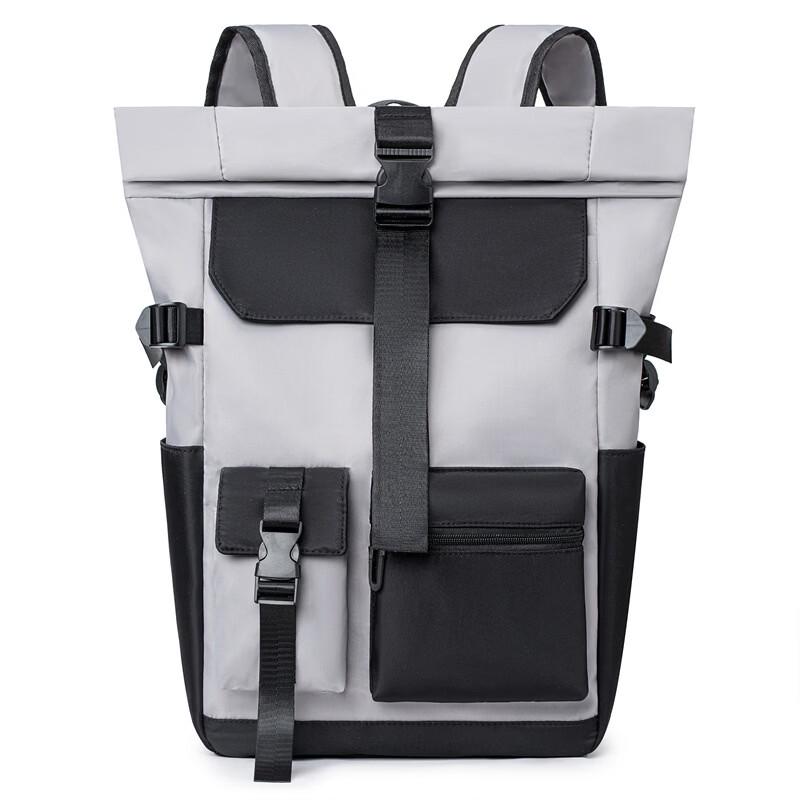 Li Shen Men's Roll-Top Travel Laptop Backpack