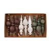 Kunststoff Material Weihnachtsbaumschmuck 9 Stück/Karton Weihnachts-Hängeschmuck Set Kamindekoration