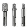 3Pcs Professional Socket Driver Set Impact Drill Hammer Adapters Wrenches Tool Shank Electric Bit Adapters Enduring