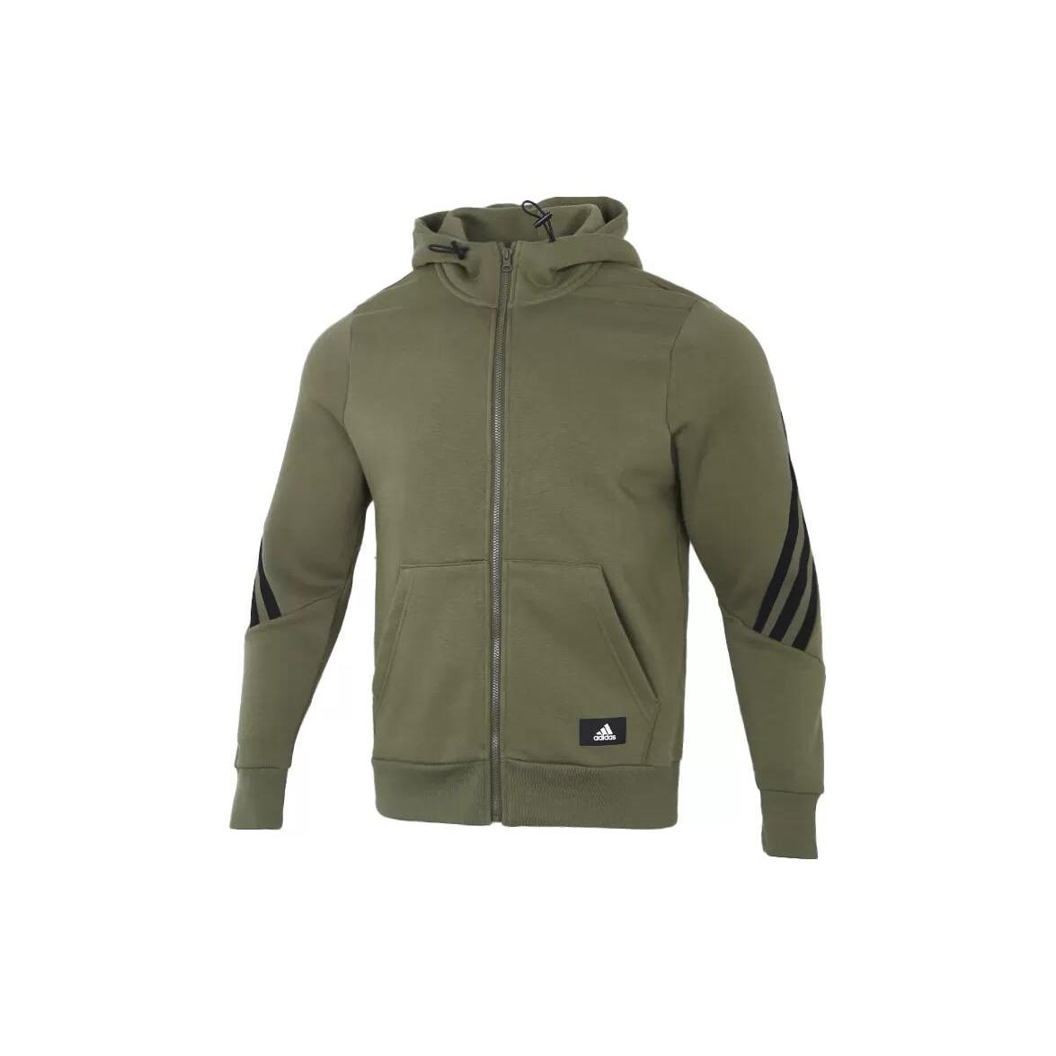 Куртки Adidas Мужские Оливковые С Капюшоном Умеренные Другие H44177 L