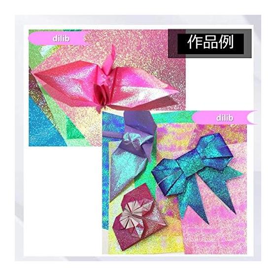 Glitter Origami Origami 15cm 100 Sheets Paper Colorful Glitter Thousand Cranes Chiyogami Craft Gift Wrapping Party Album Scrapbook Handicraft Paper