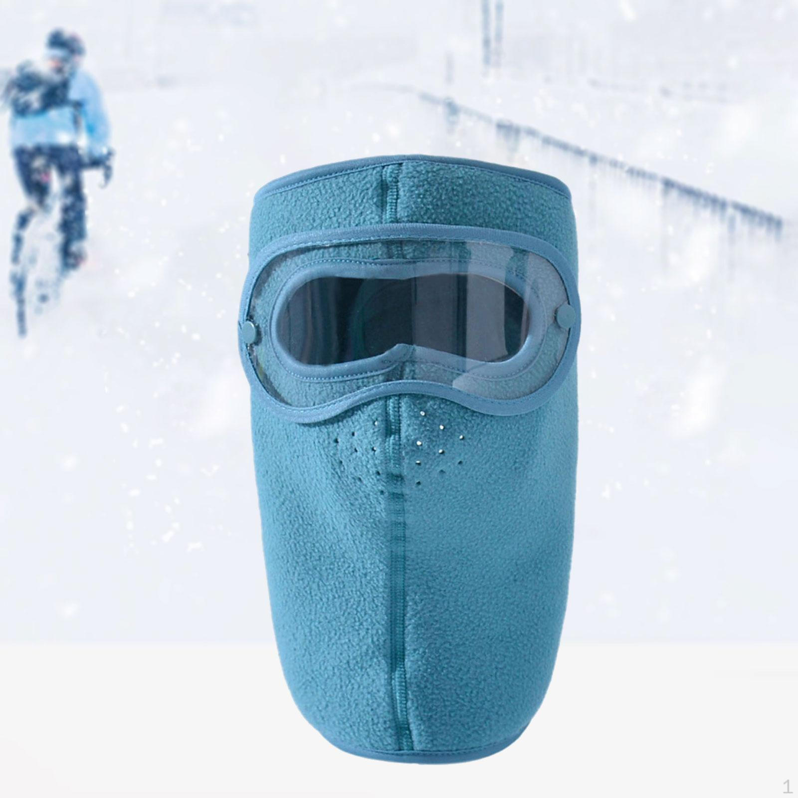 

Winter Face Mask Headgear Detachable Goggles рожевий