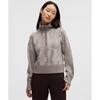 Merino Wool Half Zip  Slnsh Collection From Afar Knit Jacquard Sheer Oak Muli