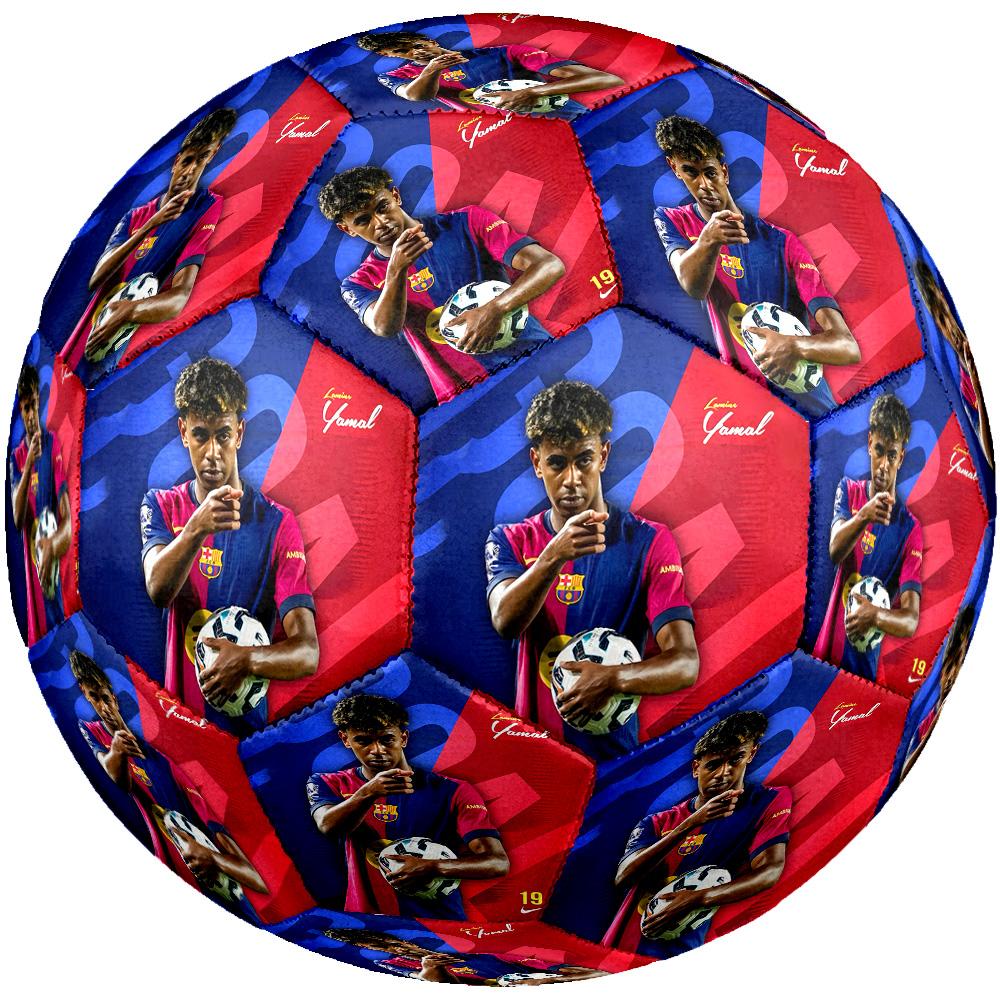 Yamal Size 5 Soccer Ball Machine-Stitched Indoor/Outdoor Universal Football perfect gift for sports enthusiasts