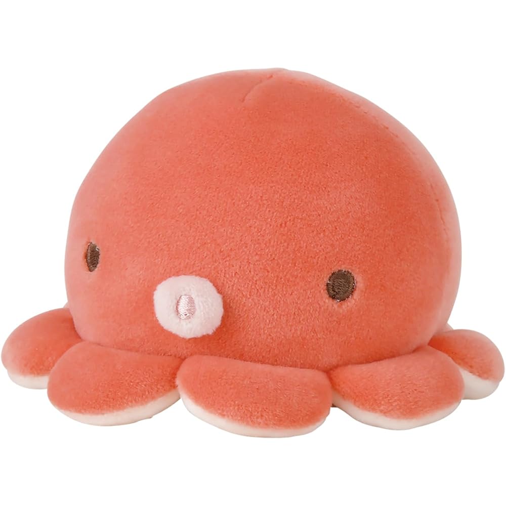 Ribuhato Mascot Marshmallow Aquamie Octopus Plush Toy Soft 8.5cm
