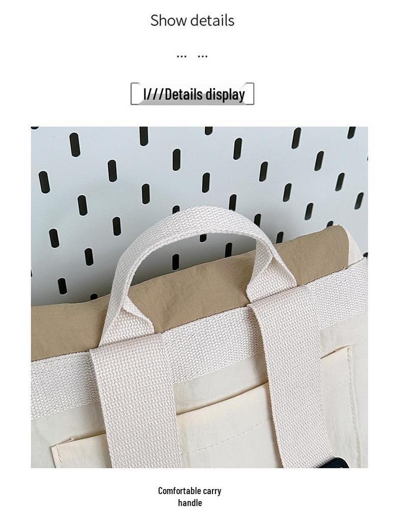 High-End Rucksack für Damen im koreanischen Stil, niedlich, leicht mit Kordelzug, für Pendler und Ausflüge