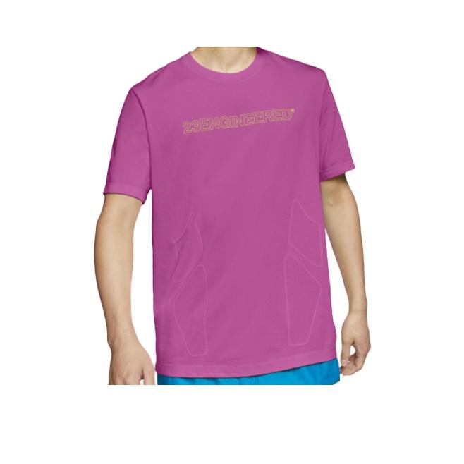 Jordan 23 Engineered Dri-Fit Повседневная спортивная футболка с короткими рукавами Мужские топы Фиолетовый CJ6205-623 L