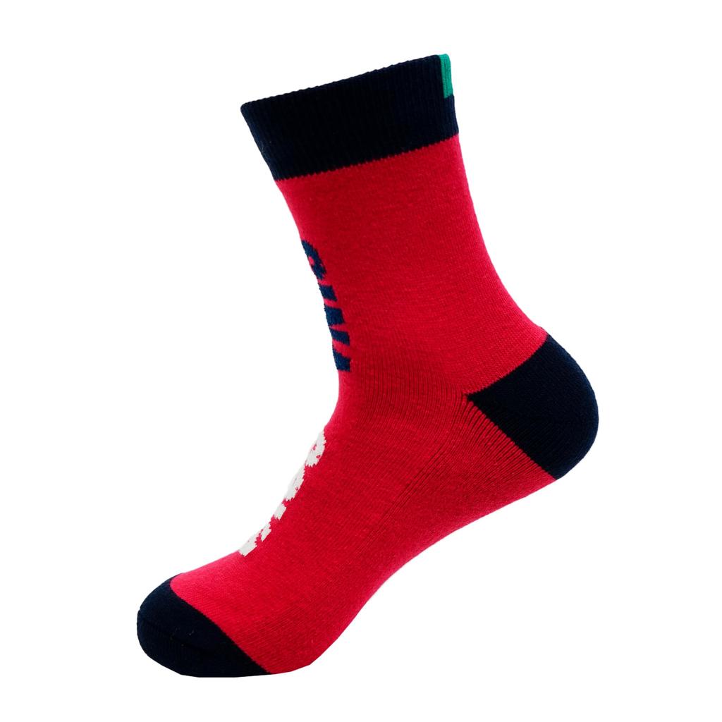 Meias Médias Masculinas Sinacova, Tamanho 25-27cm, Solado Felpudo, Meias Curtas para Tênis, Casuais, Meias com Logo, 24277460 (Vermelho)