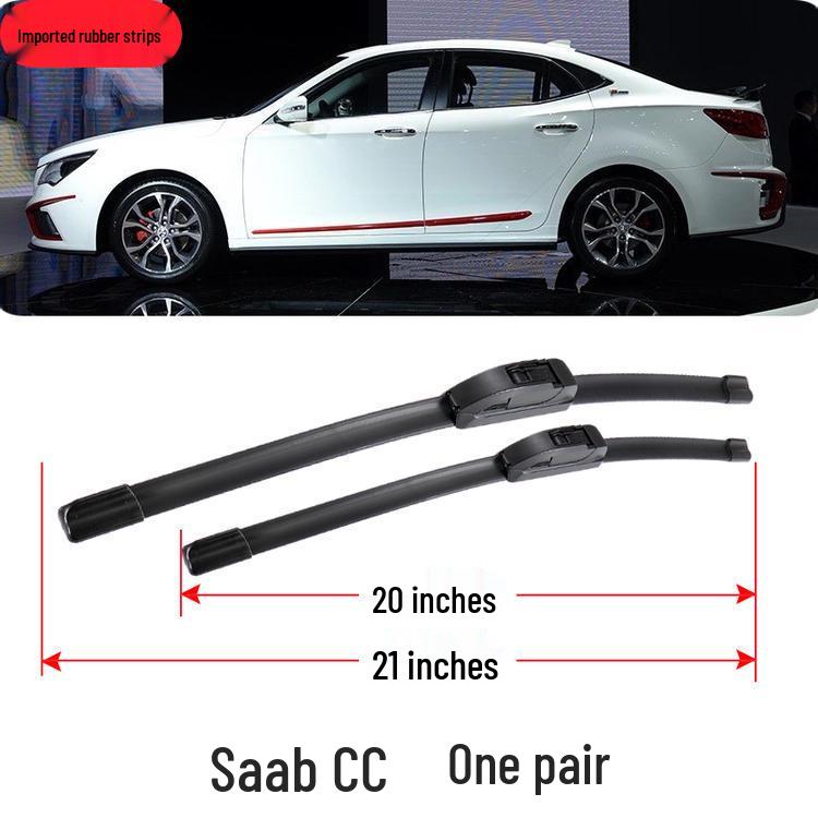Fits BAIC Senova CC 2015-2017 Original Front Windshield Boneless Wiper Blade Rubber Strip
