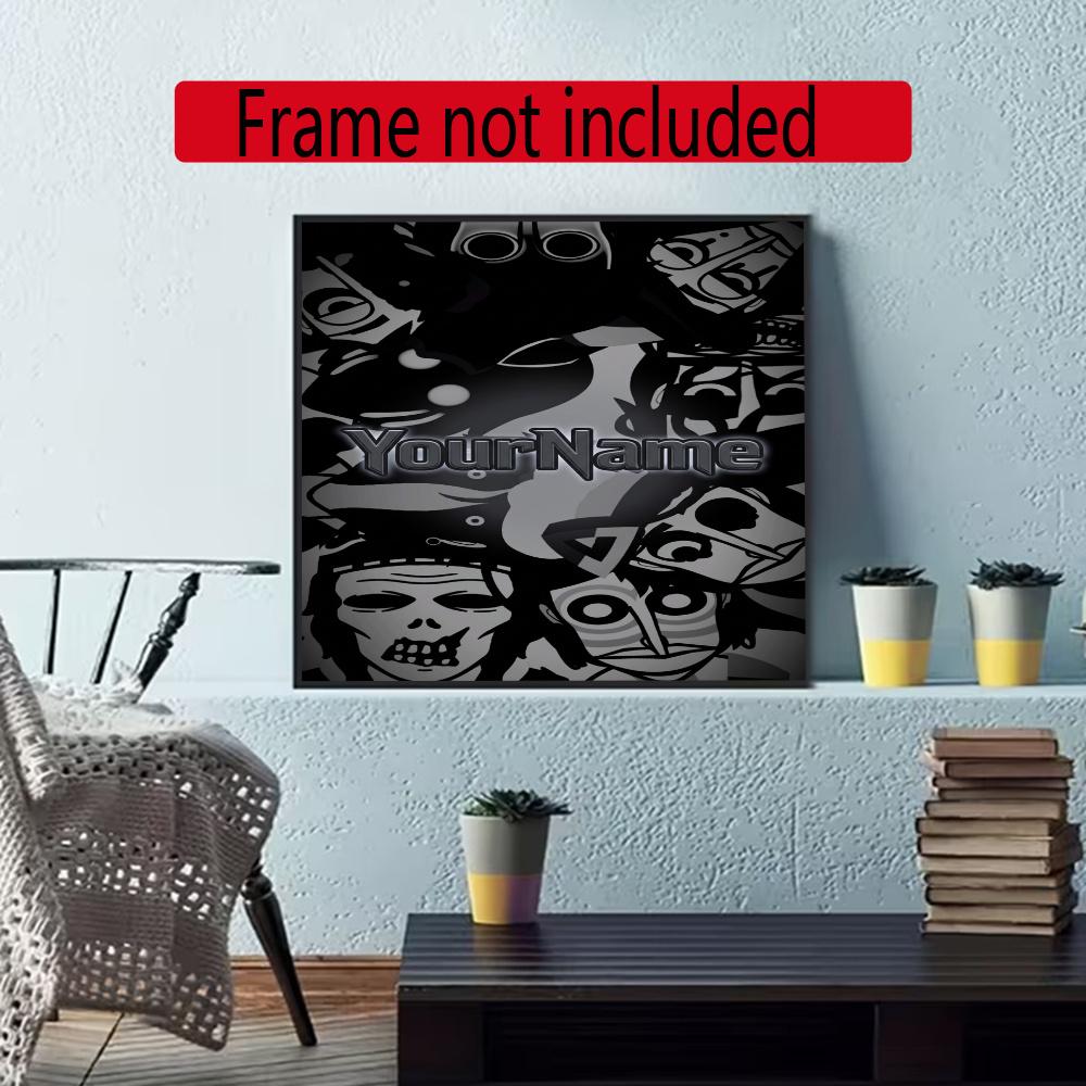 Incredibox Customize Your Name Diamond Painting Round Diamond Diy Frameless Holiday Artwork Suitable For Home Office Wall Decoration