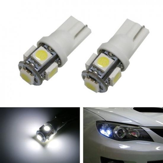 HID Match Ксеноновый Белый 168 2825 5-SMD Светодиодные Лампы Для Автомобильных Парковочных Габаритных Огней