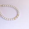 Elegant Faux Pearl Crystal Bracelet – Women's Luxurious Pull-Type Jewelry