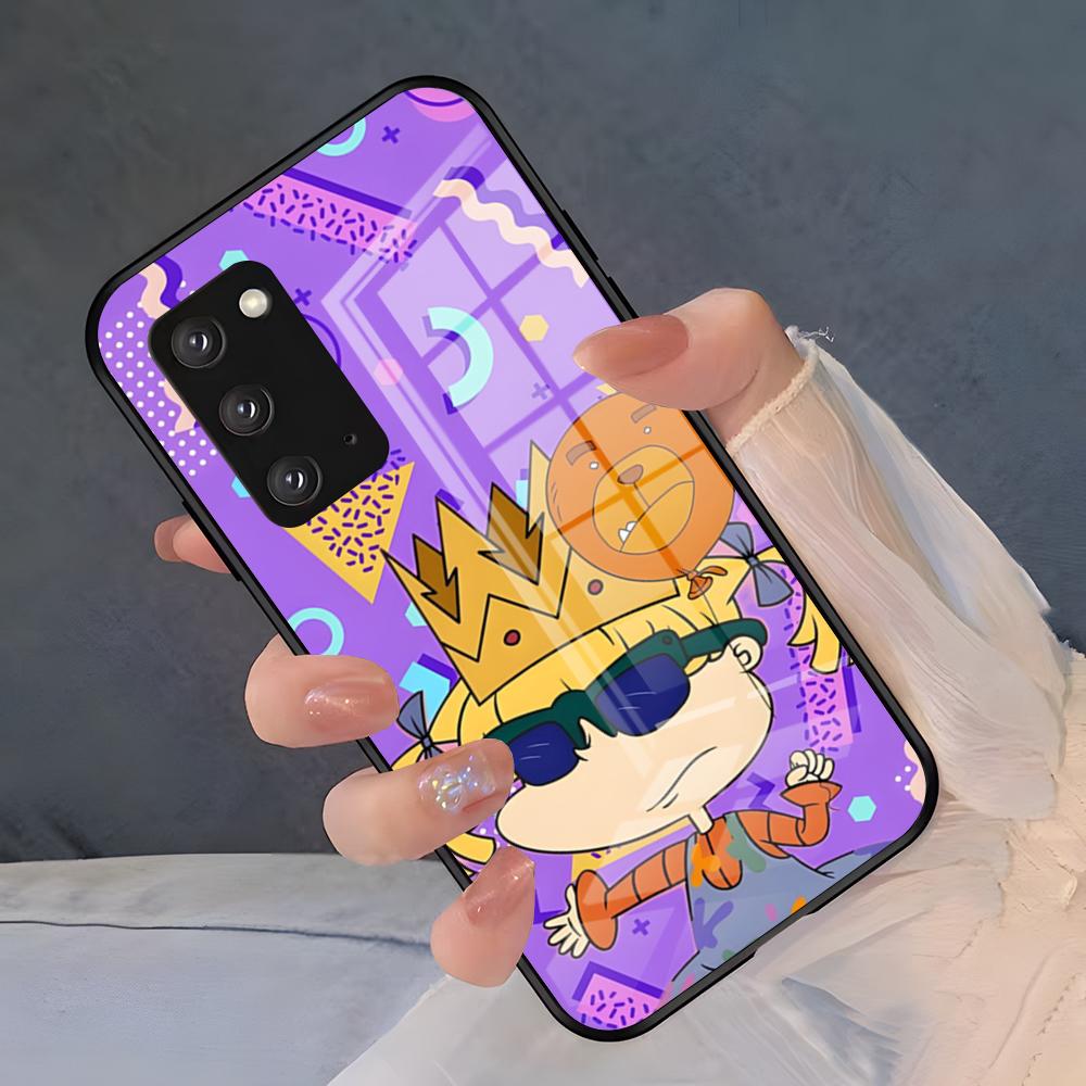 Cartoon R-Rugrats Phone Case For Samsung S26 S25 Plus S20 S20 Plus S22 Ultra S23 FE S21 Plus S21 Ultra Glass Cover