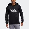 Adidas Sport Basketball Casual Pullover Hoodie Men Tops Black EC6229
