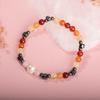 Hematyt, różowy kwarc, perła, cytryn, agat karneol, czerwony agat, bransoletka z kamienia naturalnego