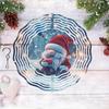 Christmas Gnome Wind Spinner 3D Metal Kinetic Art for Outdoor Garden Yard Decor Holiday Thanksgiving No Battery Needed Durable