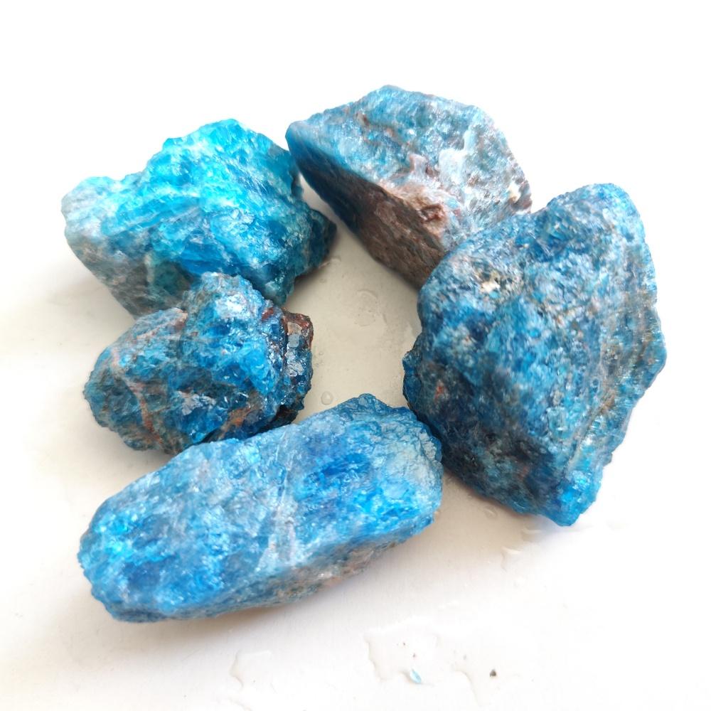 Natural Stone Blue Apatite Raw Minerals Crystal Stones Crystals Healing Reiki Home Decoration Spiritual Products Meditation