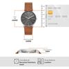 Skagen Signatur SKW6578 Men's Watch Brown Leather Strap Water Resistant