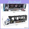 Double Decker Trailer Container Truck Engineering Vehicle Model Children Toy For Handeye Coordination And Sensory Play