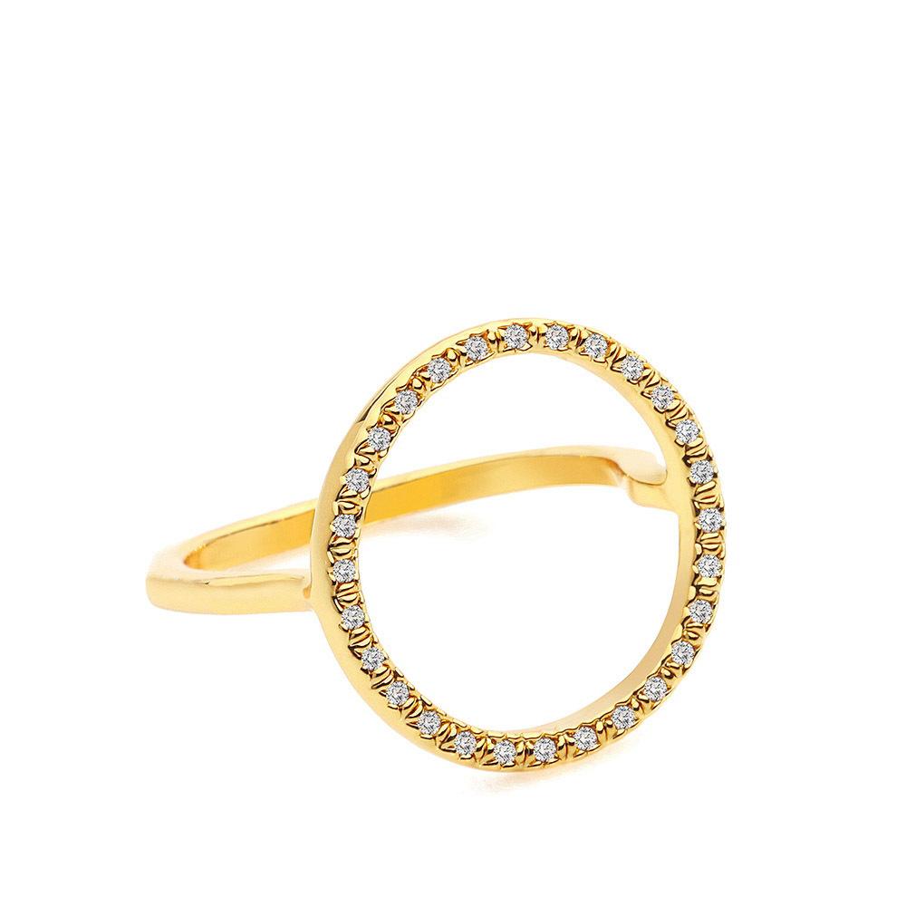 1010 New Crystal Ring Female Douyin Ring Popular Accessories
