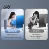 Compact Cooling Fan Portable Air Conditioner Rechargeable Wall-Mounted with 3 Speeds & Silent Bedroom LED Touch Screen Cooler for Kitchen Bathroom