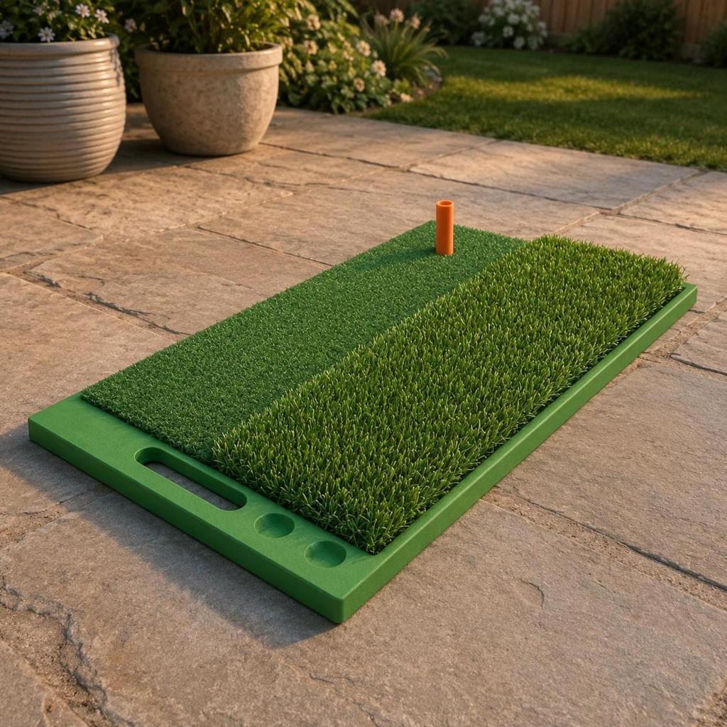 Golf Chipping Mat Portable Swing Green Turf Sports Gear