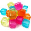 20Pcs Reusable Plastic Quick-Freeze Easy-to-Clean Fake Ice Cubes for Making Cold Appealing Drinks