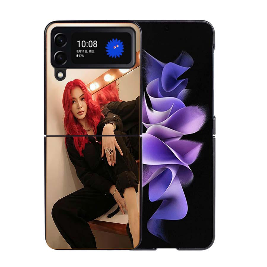 Actor P-Peraya Malisorn Phone Case For Samsung Z Flip 7 6 5G Galaxy Z Flip4 Z Flip5 Z Flip3 Coque Black Hard PC Shell Protective