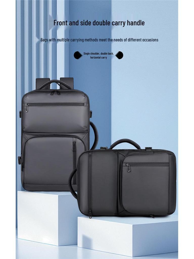 Customizable Logo Commuter Travel Backpack - Expandable, Large Capacity, Fashionable Business and Laptop Bag