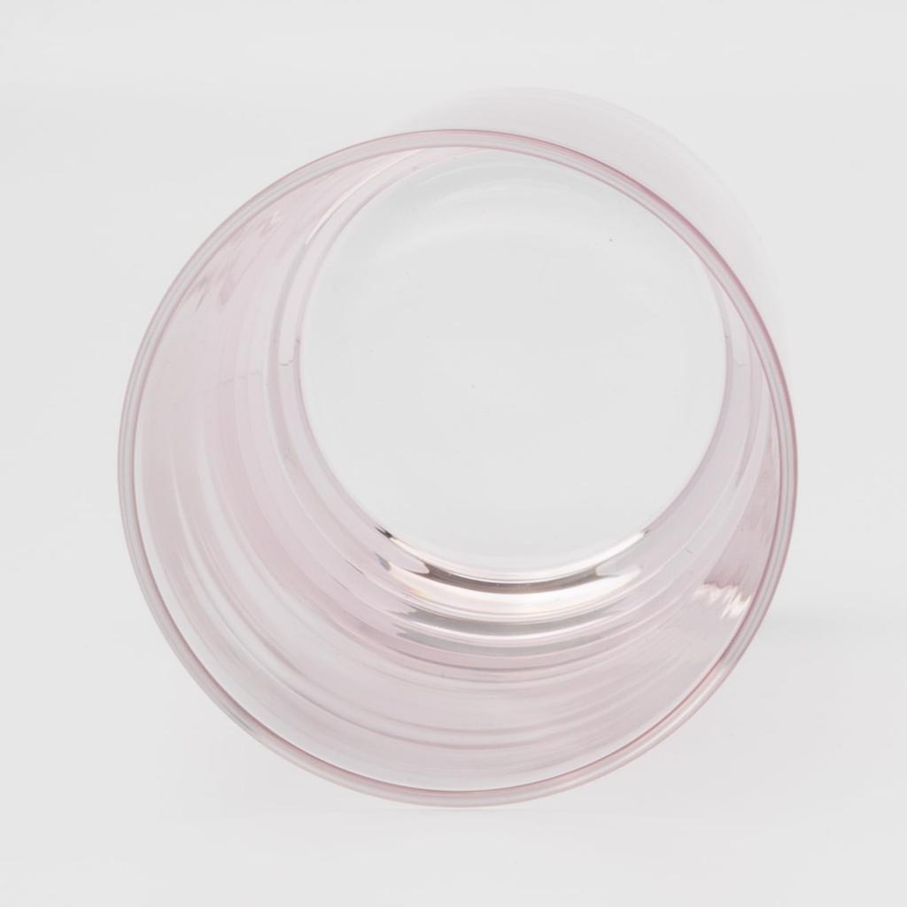 Otsuka Glass "Pinsale" Tumbler, Glass Cup, Approx. 250ml, Pink, Made in Japan, 6224-722-4-1P