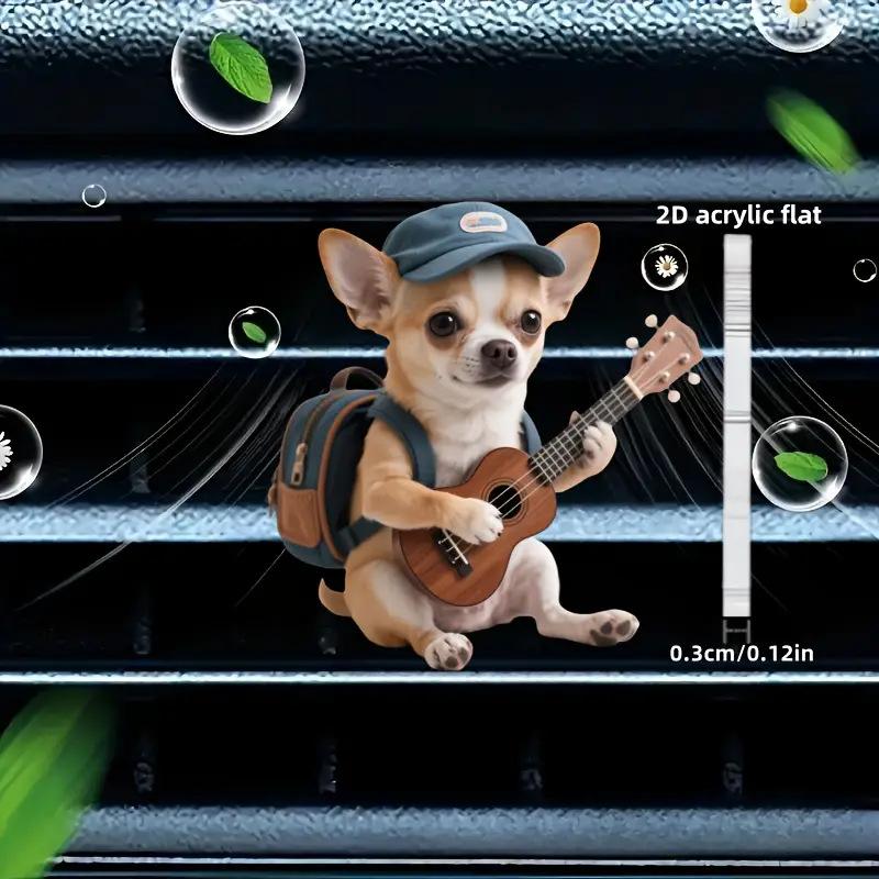 Acrylic Car Vent Clip Aromatherapy Air Freshener Holder 2D Decorative Clip For Car Ac Vents